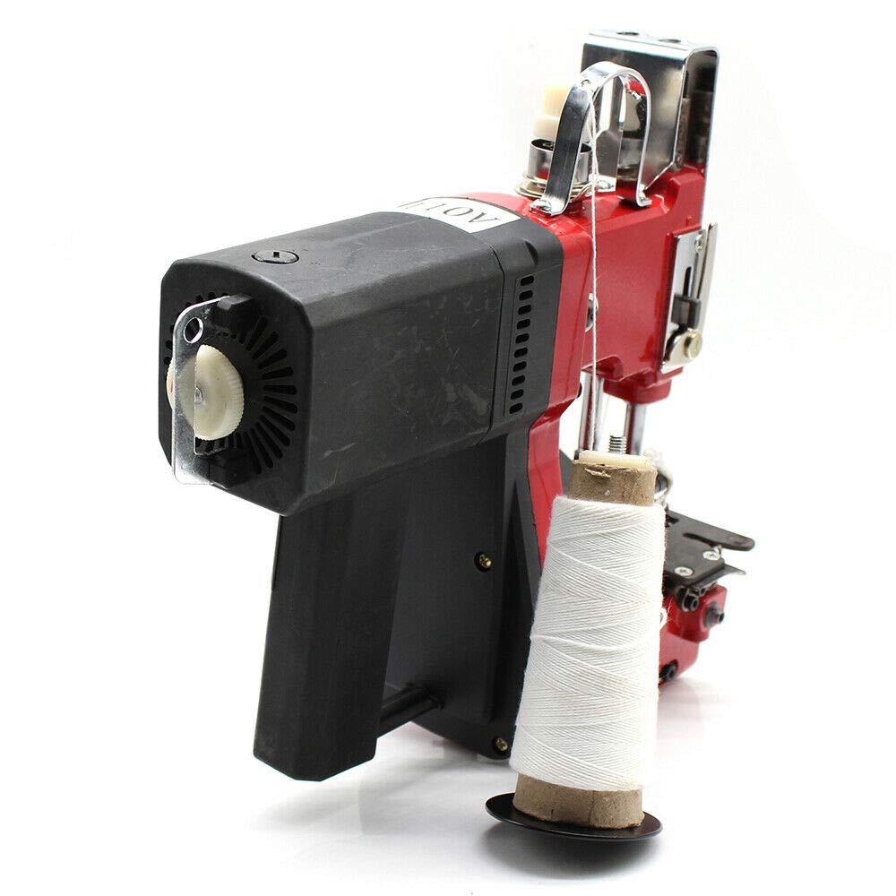 Industrial Sewing Machine 110V 190W Heavy Duty High-Speed Portable Metal Electric Sewing Machine | Handheld Bag Closer & Sack Stitcher for Leather, Canvas, Upholstery | Perfect for Tailoring, DIY Crafts & Commercial Use