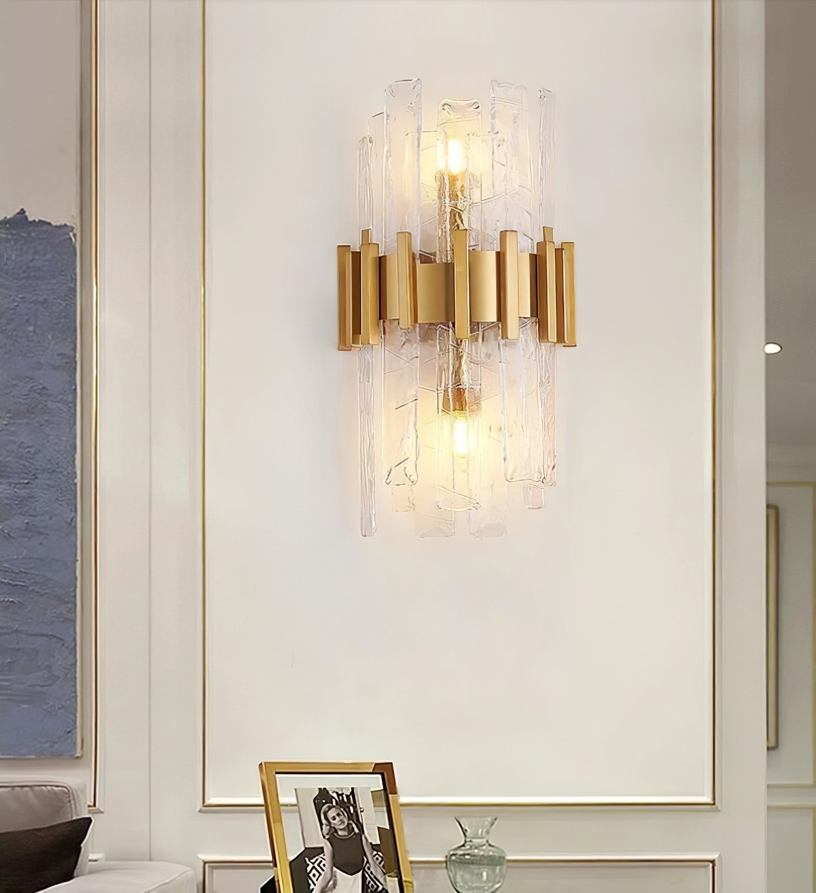 Modern Cicero Wall Sconce Light Fixture - Indoor/Outdoor LED Wall Lamp for Living Room, Bedroom, Patio & Hallway Decor