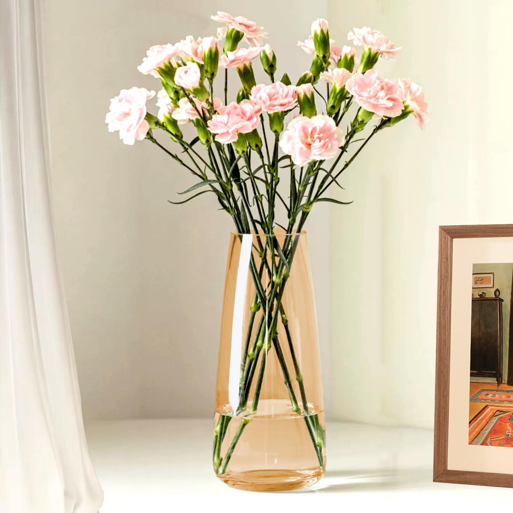 Modern Glass Flower Vase 8.7