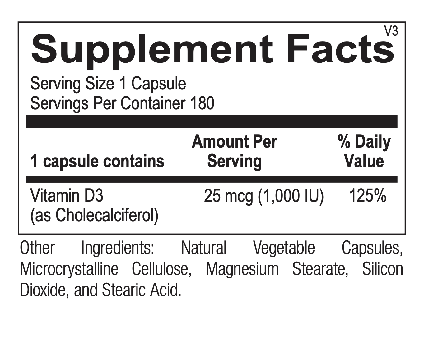 Vitamin D3 1,000 IU Supplement - Immune Support & Bone Health - 365 Softgels for Daily Use at Home or Travel