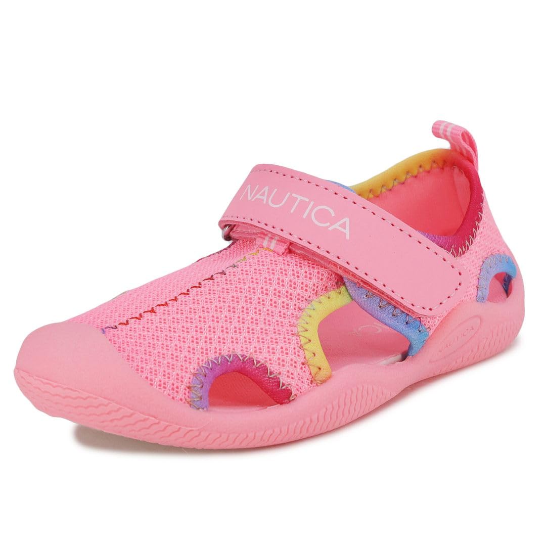 Nautica Kids Water Shoes for Boys & Girls - Closed Toe Sport Sandals for Toddlers & Big Kids | Beach, Pool & Outdoor Activities | Non-Slip Aqua Shoes for Swimming & Water Play