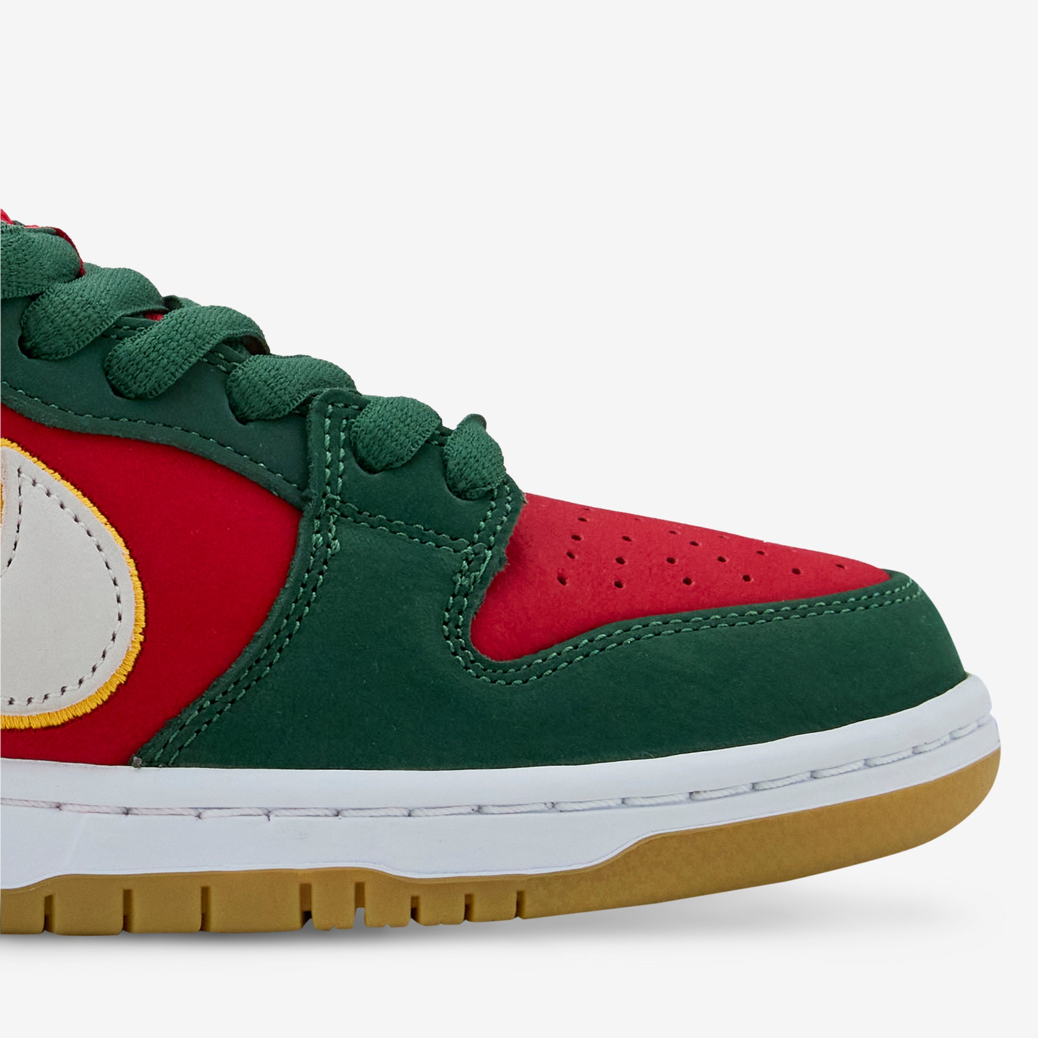 Nike Dunk Low Pro Premium Sneakers - White/University Gold/Fire Red Colorway | Retro Basketball Shoes for Men & Women | Perfect for Casual Wear, Street Style & Sneaker Collectors
