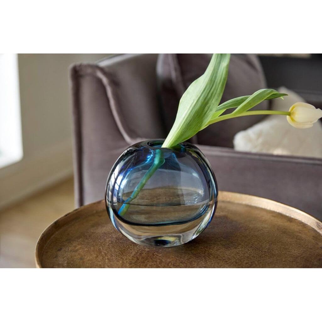 Cyan Design 10485 Jacinta Vase - Small Blue Ceramic Vase for Home Decor, Wedding Centerpiece, and Tabletop Display