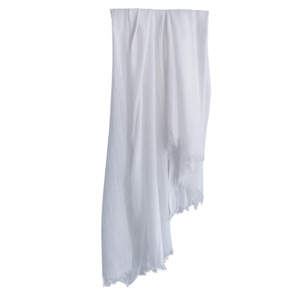 Harewom Lightweight Gauze Linen Shawl Wrap for Women - Soft Summer Beach Scarf, Elegant Evening Shawl for Weddings & Special Occasions | Perfect for Beach Cover-ups, Bridal Accessories & Outdoor Events