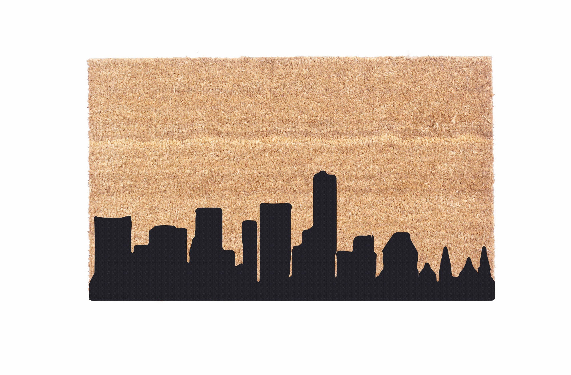 Stylish City Skyline Coco Doormat - Non-Slip Entryway Rug for Home & Office Decor - Perfect for Front Door, Patio, and Indoor Use