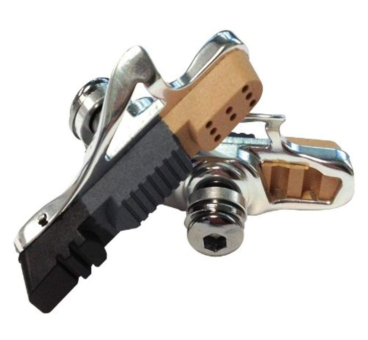 Serfas BPS-100 Road Bike Brake Pads - Premium Performance Braking for Road Bicycles - Silver - Perfect for Commuting, Training & Long Distance Cycling