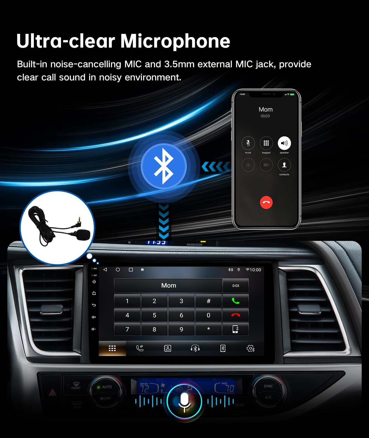 2014-2019 Toyota Highlander Android 13 Car Radio - 10.2