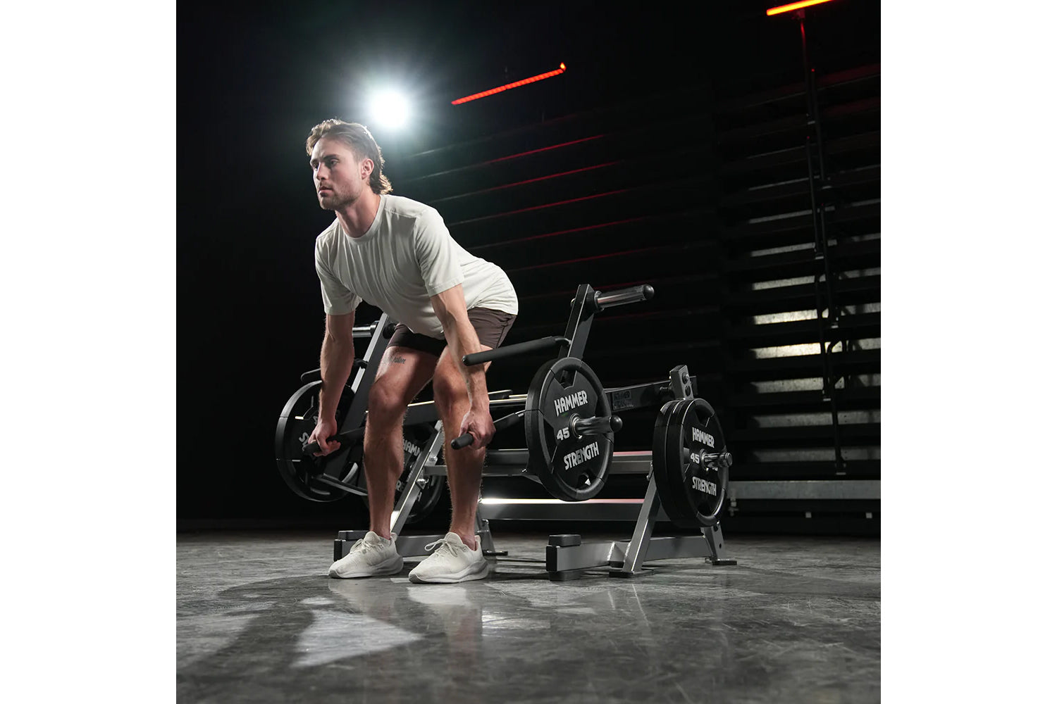 Hammer Strength Ground Base Multi Squat Machine - Professional Gym Equipment for Leg Workouts & Strength Training - Perfect for Home Gyms & Commercial Fitness Centers