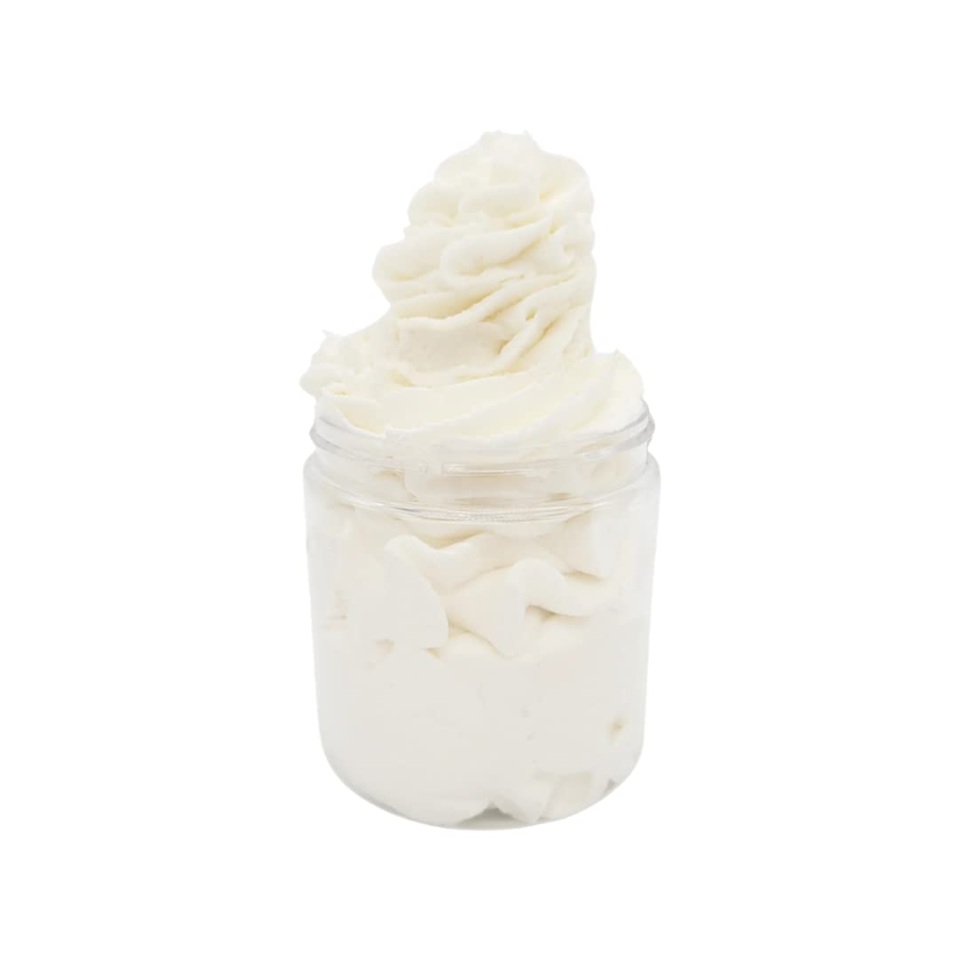 Organic Strawberry Whipped Body Butter - 4oz Jar with Shea Butter, Mango Butter & Coconut Oil - Natural Hydrating Lotion for Dry Skin - Perfect for Daily Moisturizing & Spa Nights