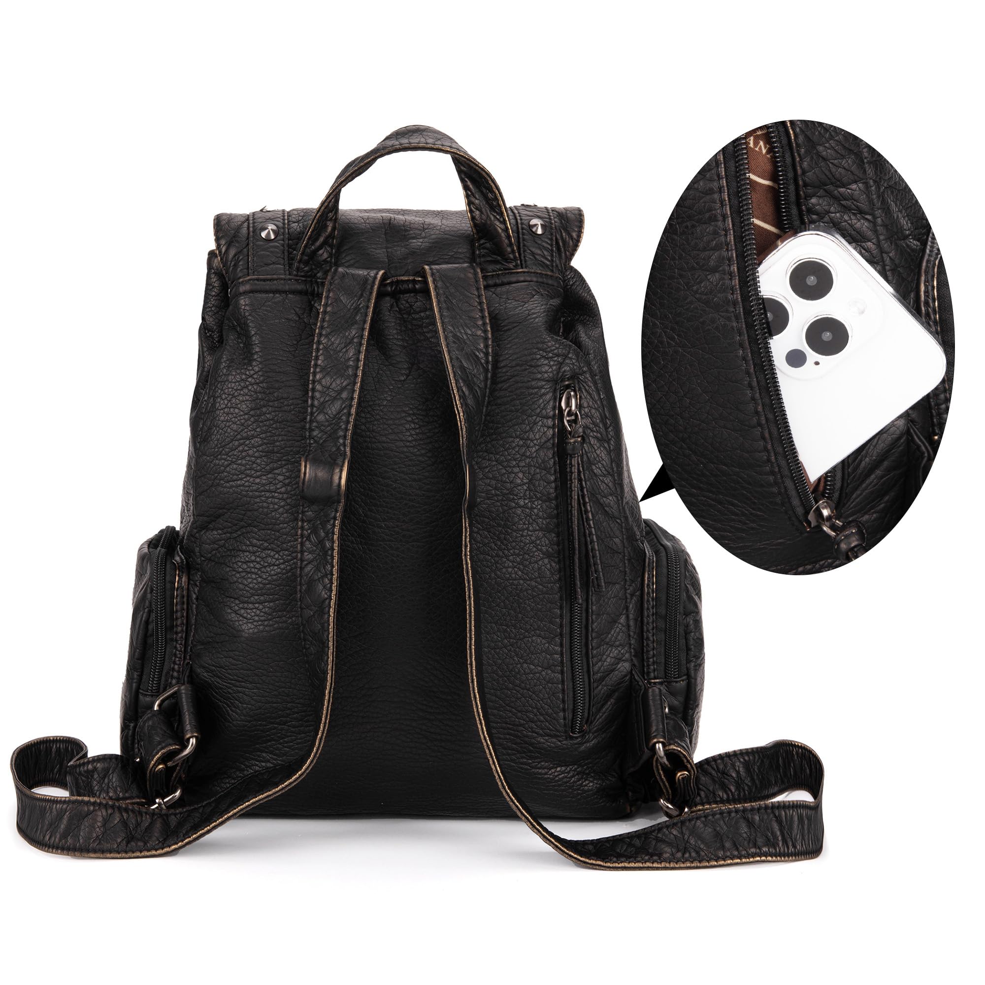 Montana West Women's Leather Backpack Purse - Stylish Travel Daypack for Casual Outings