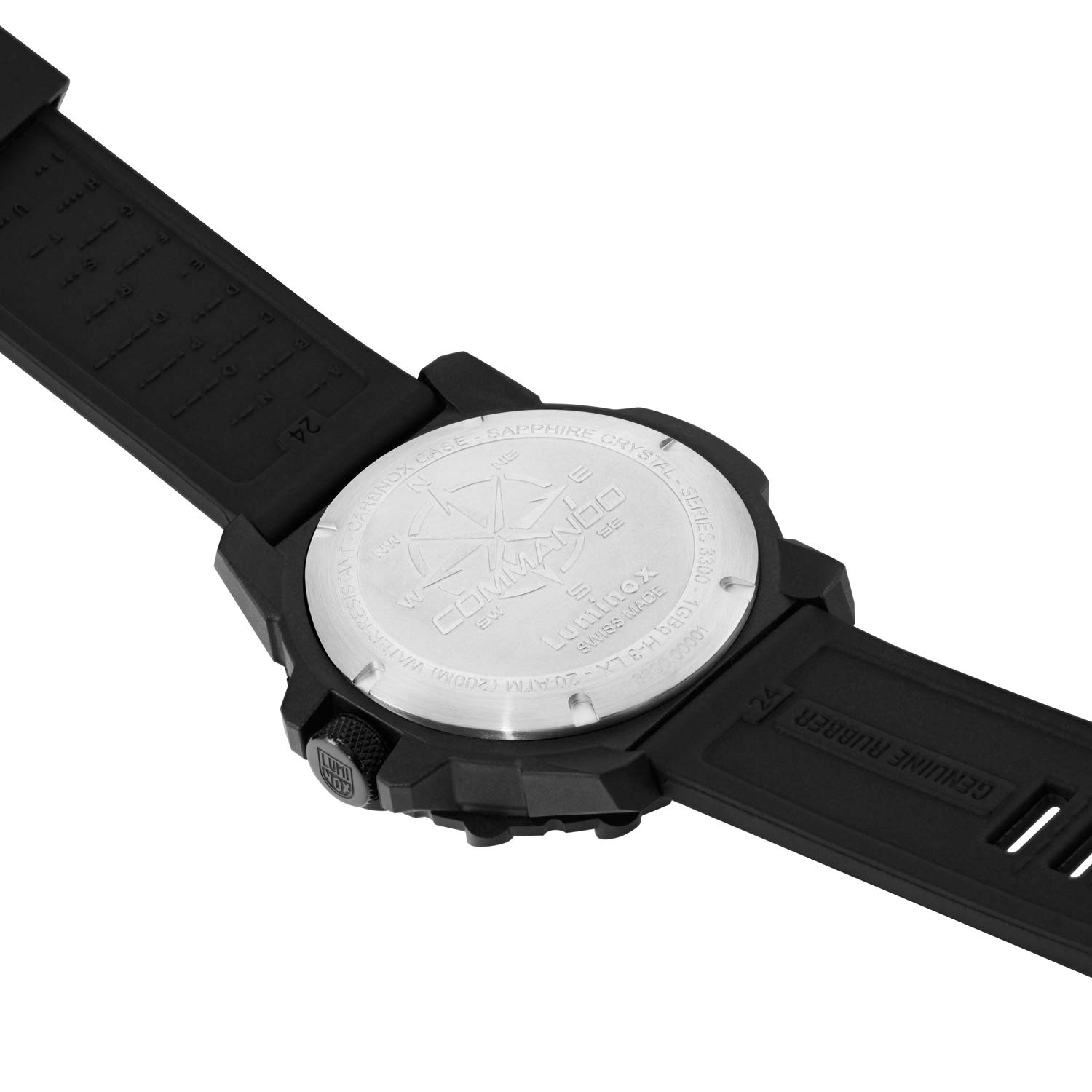 Luminox Commando Frogman XS.3301 Men's Military Dive Watch - 46mm Black/Grey, Date Function, 200m Water Resistant, Sapphire Crystal Glass | Perfect for Scuba Diving, Outdoor Adventures & Tactical Operations