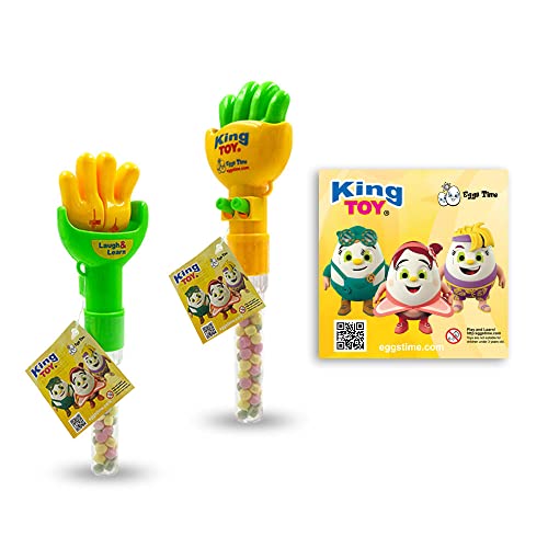 King Toy Candy Toy Rock Paper Scissors Hands - 2 Pack Set for Kids Party Favors, Classroom Games & Family Fun Activities