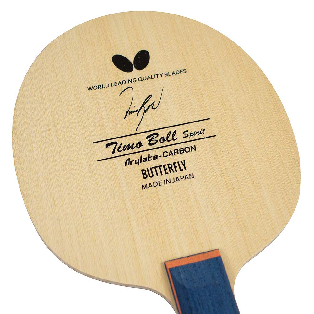 Butterfly Timo Boll Spirit Table Tennis Racket - Professional Arylate-Carbon Fiber Blade for Competitive Play | AN, FL & ST Handle Options | Made in Japan | Perfect for Tournament Training & Club Matches
