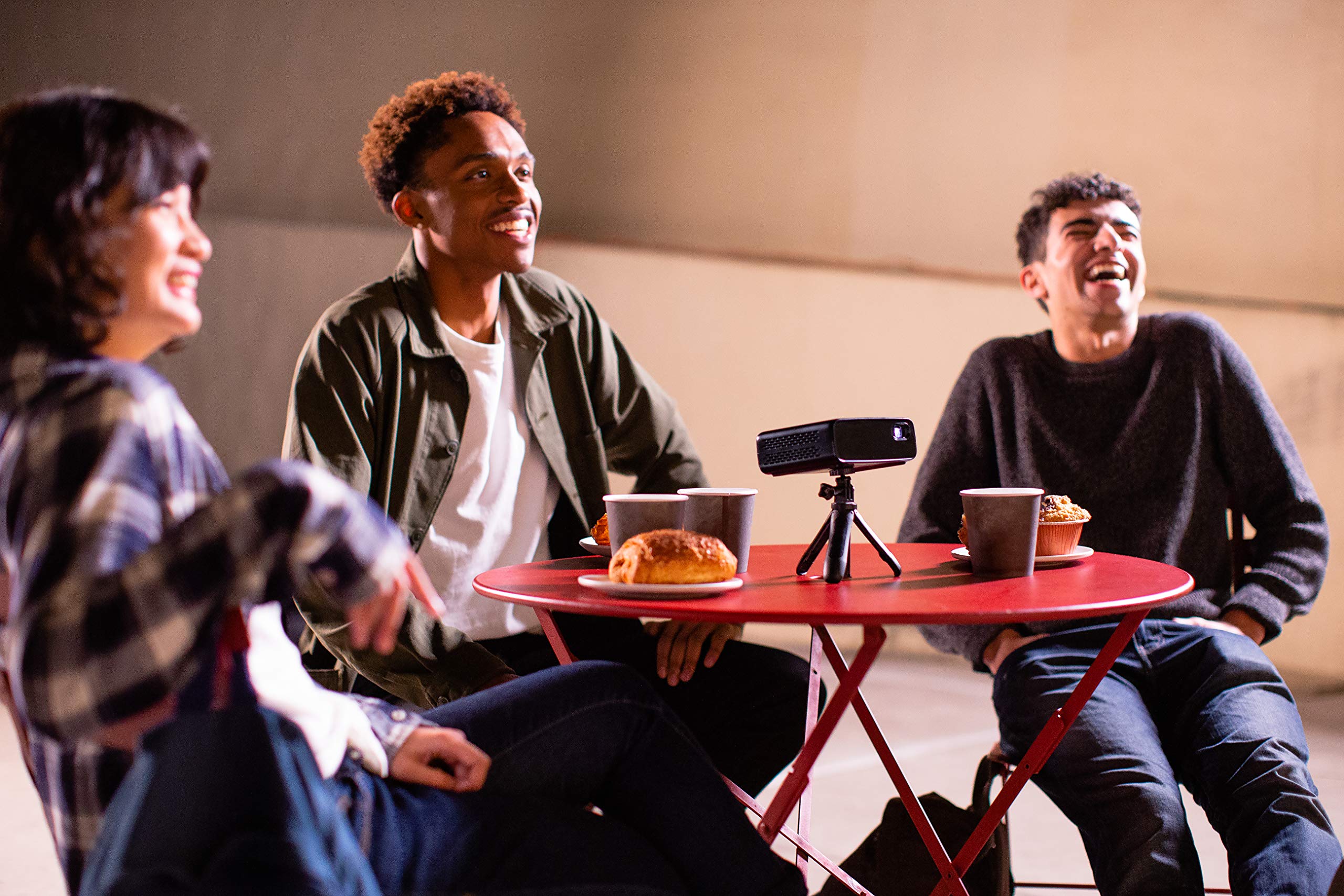 Philips PicoPix Micro 2 Portable DLP LED Projector - 1080P HD, HDMI & USB-C Connectivity, 5-Hour Battery Life - Perfect for Home Theater, Outdoor Movies, and Business Presentations