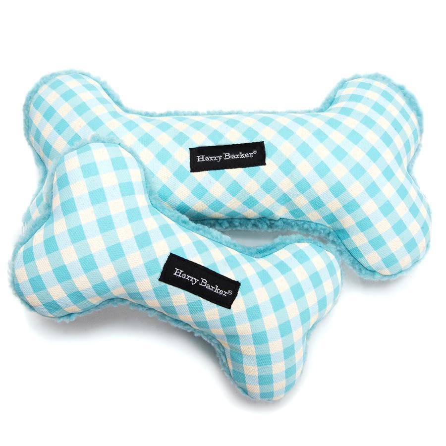 Gingham Bone Aqua