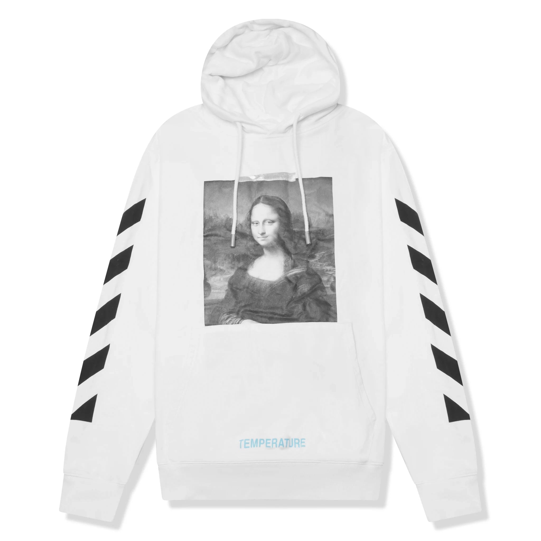 Vintage Off-White Mona Lisa Hoodie - White, Black & Grey | Streetwear Fashion for Men & Women | Perfect for Casual Wear & Urban Outfits