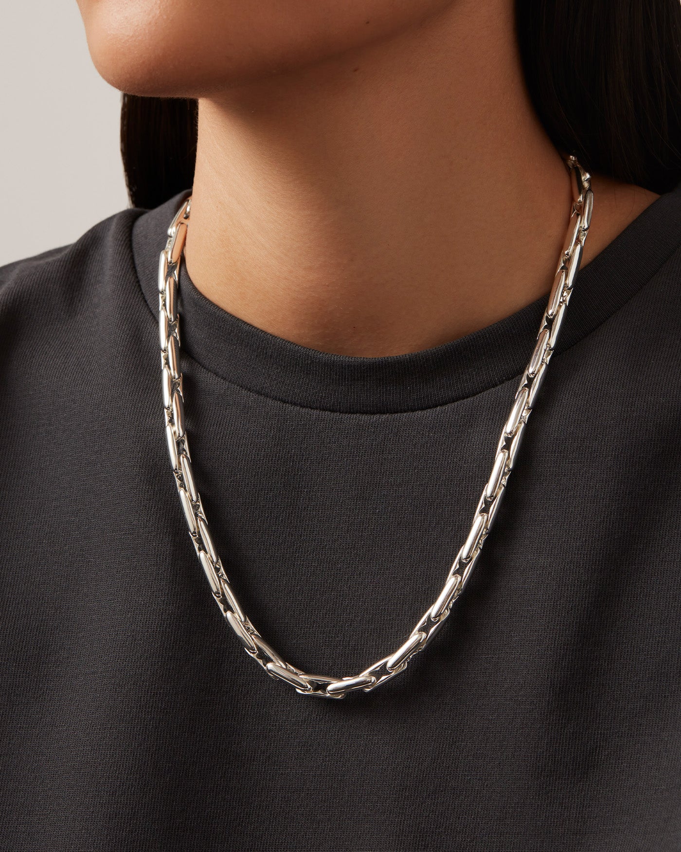 Alber Sterling Silver Chain Necklace for Women - Elegant Layering Piece for Everyday Wear & Special Occasions