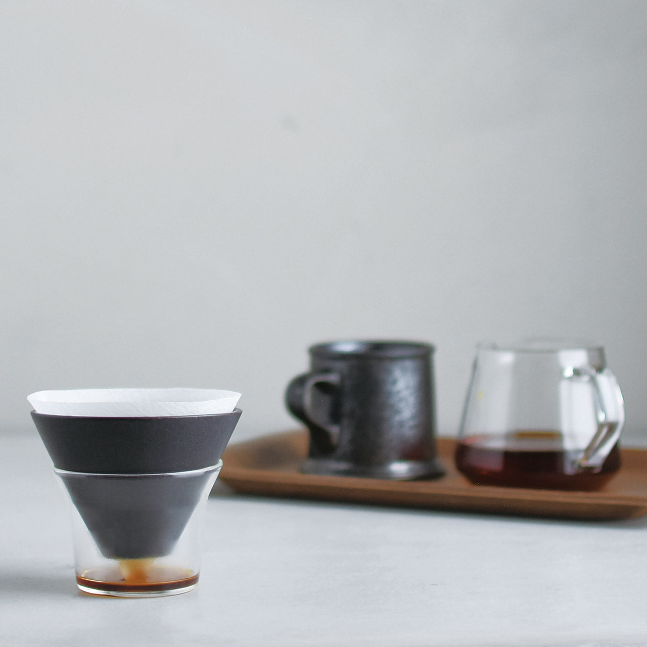 Premium SCS Pourover Coffee Stand Set - Handcrafted Dripper & Carafe for Pour Over Brewing - Perfect for Home Baristas & Coffee Enthusiasts - Ideal for Morning Rituals & Specialty Coffee Preparation
