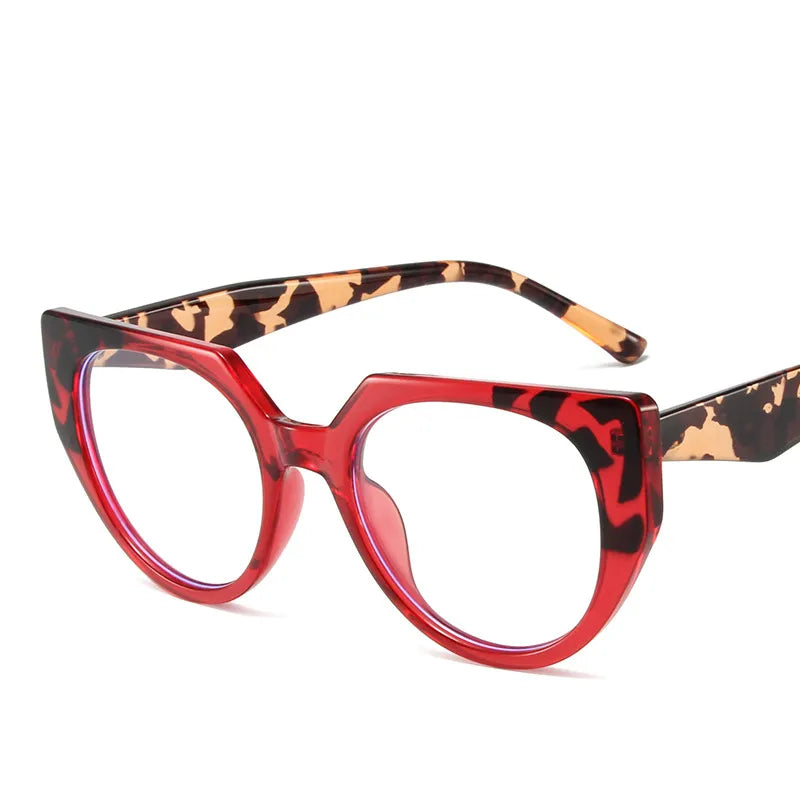CCspace Women's Full Rim Cat Eye Reading Glasses R56954 - Stylish Blue Light Blocking Readers for Office, Reading & Computer Use