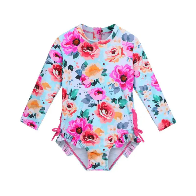 Girls Toddler Swimwear with Sea Animal Print - Sizes 0-6 Years | Perfect for Pool, Beach & Summer Water Play