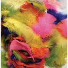 Vibrant Color Feathers - 125 Pieces Bulk for DIY Crafts, Costumes, Home Decor & Party Supplies | Perfect for Floral Arrangements, Dreamcatchers & Fashion Accessories