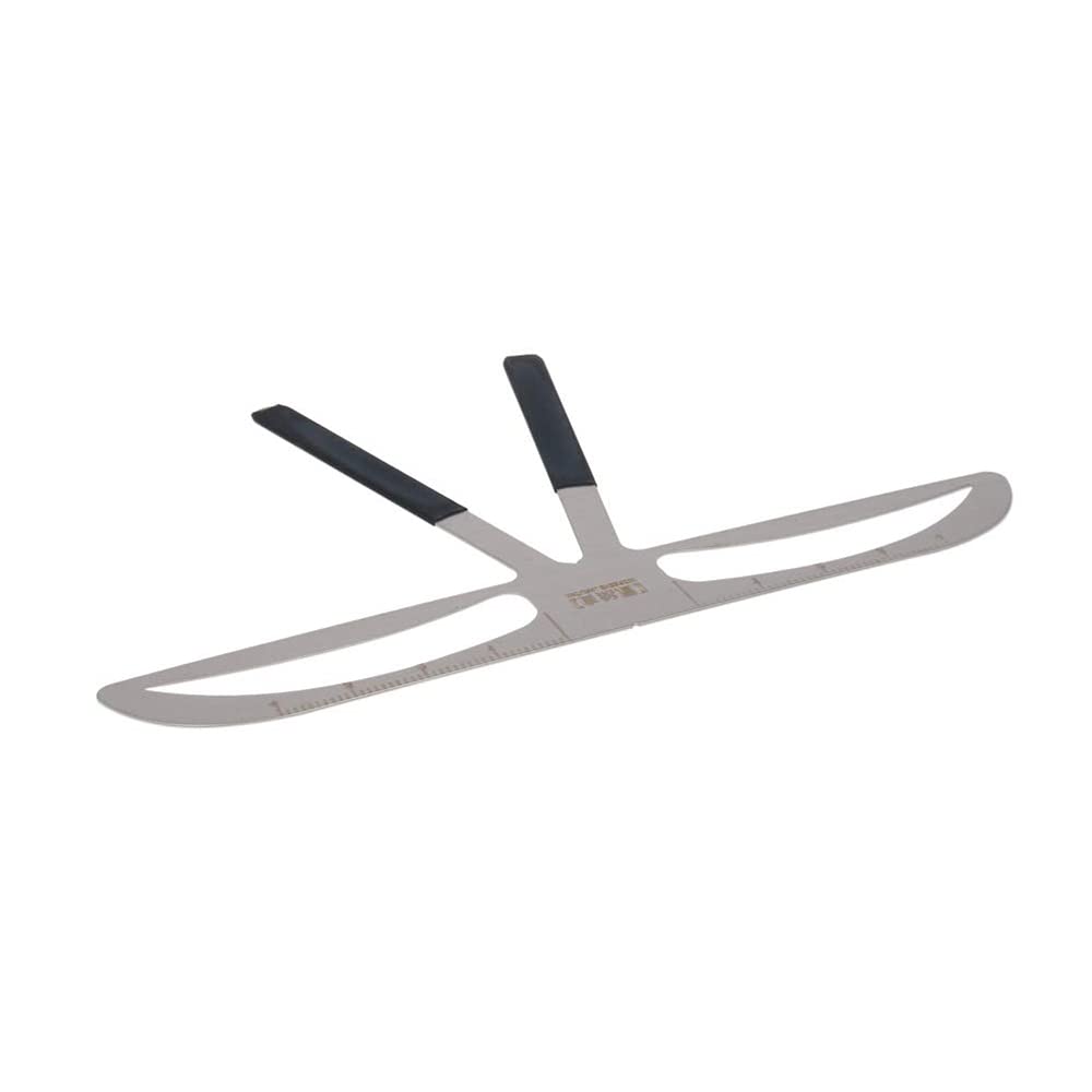Utoolmart Stainless Steel Eyebrow Shaping Ruler - 3-Point Positioning Eyebrow Stencil Template for Perfect Natural Brows | Reusable Eyebrow Measurement Tool for Professional Makeup & Home Beauty Care