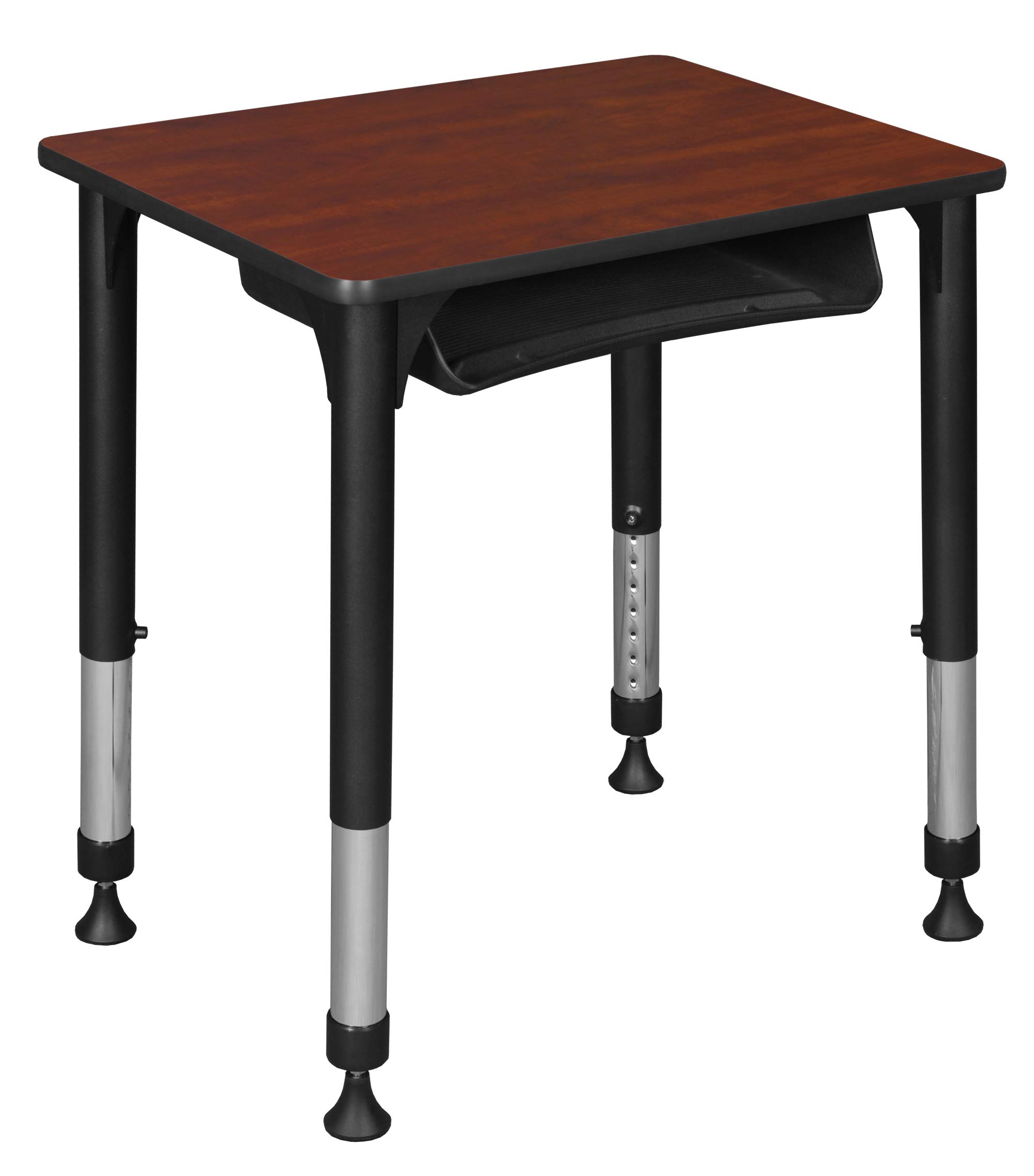 Regency Height Adjustable Rectangular Student Desk with Storage - 18.5
