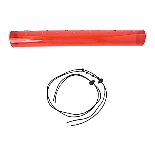 Bright Red Transparent Tube Hummingbird Feeder - Easy to Clean Spring & Summer Outdoor Garden Decor for Deck, Patio, Yard - Attract Hummingbirds to Your Backyard (Perfect for Bird Watching and Nature Lovers)