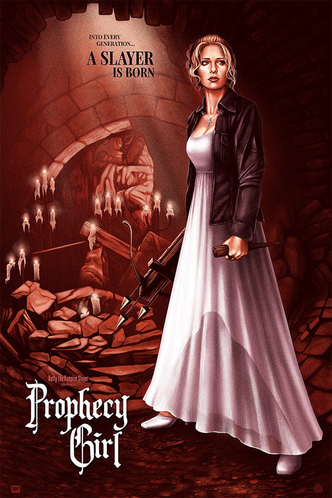 Buffy The Vampire Slayer Prophecy Girl Screen Printed Poster - Limited Edition Collectible for Fans, Home Decor & Gift Idea