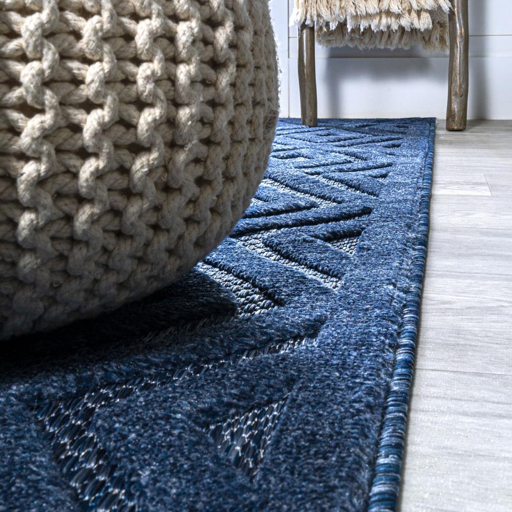 Portmany Neutral Diamond Trellis Area Rug - Soft & Durable Indoor Outdoor Carpet for Living Room, Bedroom, Patio & Deck