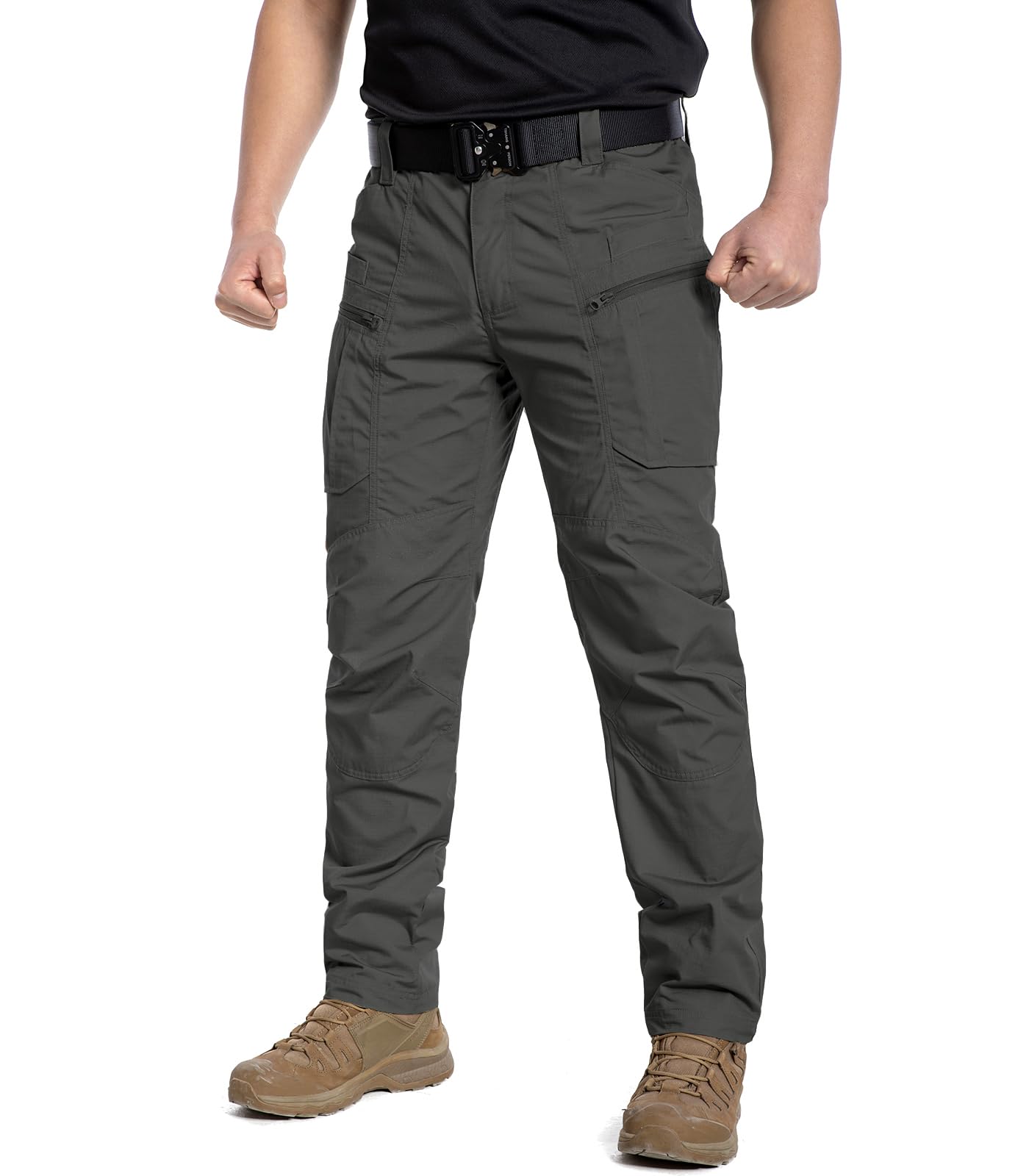 CARWORNIC Men's Lightweight Tactical Pants - Ripstop Military Cargo Pants for Outdoor Hiking, Work & Adventure - Water Resistant, Durable & Comfortable - Perfect for Camping, Hunting & Tactical Operations