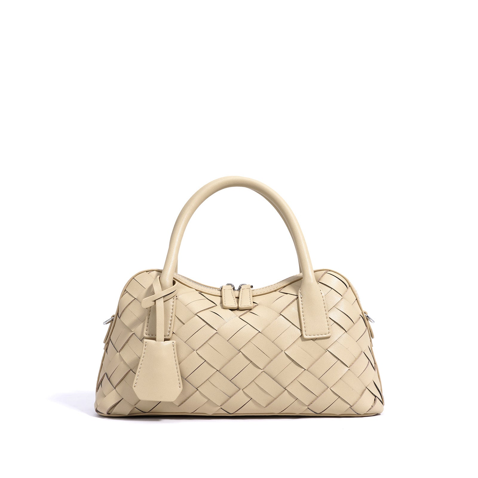 Stylish Woven Convertible Leather Handbag for Women - Crossbody, Shoulder & Tote Bag - Perfect for Work, Travel & Everyday Use