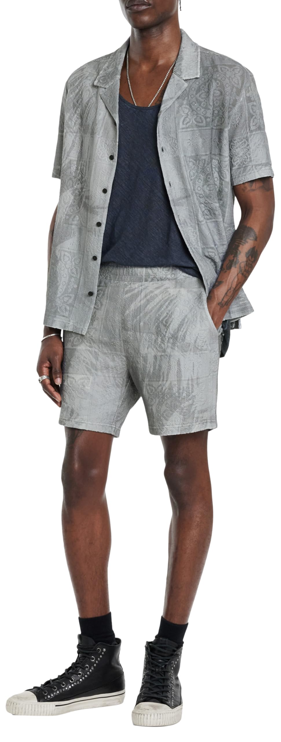 John Varvatos Arya Men's Casual Shirt - Stylish Button-Up for Work, Date Night & Everyday Wear
