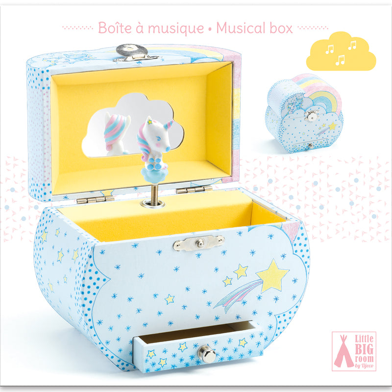 Djeco Unicorn's Dream Music Box - Magical Melody Jewelry Box for Girls | Perfect Gift for Birthdays, Christmas & Bedtime Lullabies