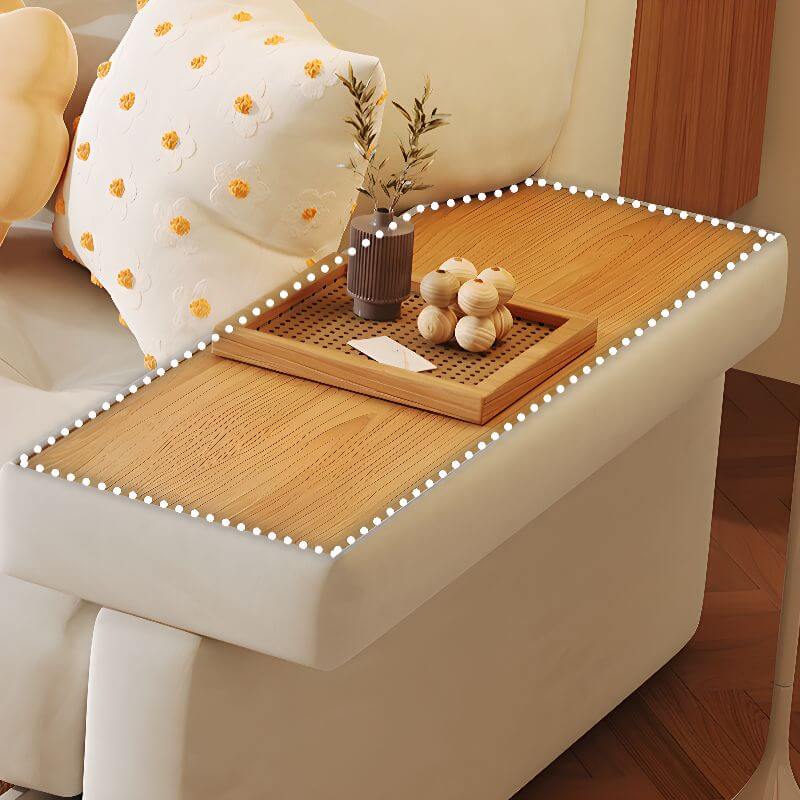Trendy Solid Color Scratch-Resistant Sofa Couch with Storage - 3-Seater Modern Living Room Furniture for Small Spaces & Apartments