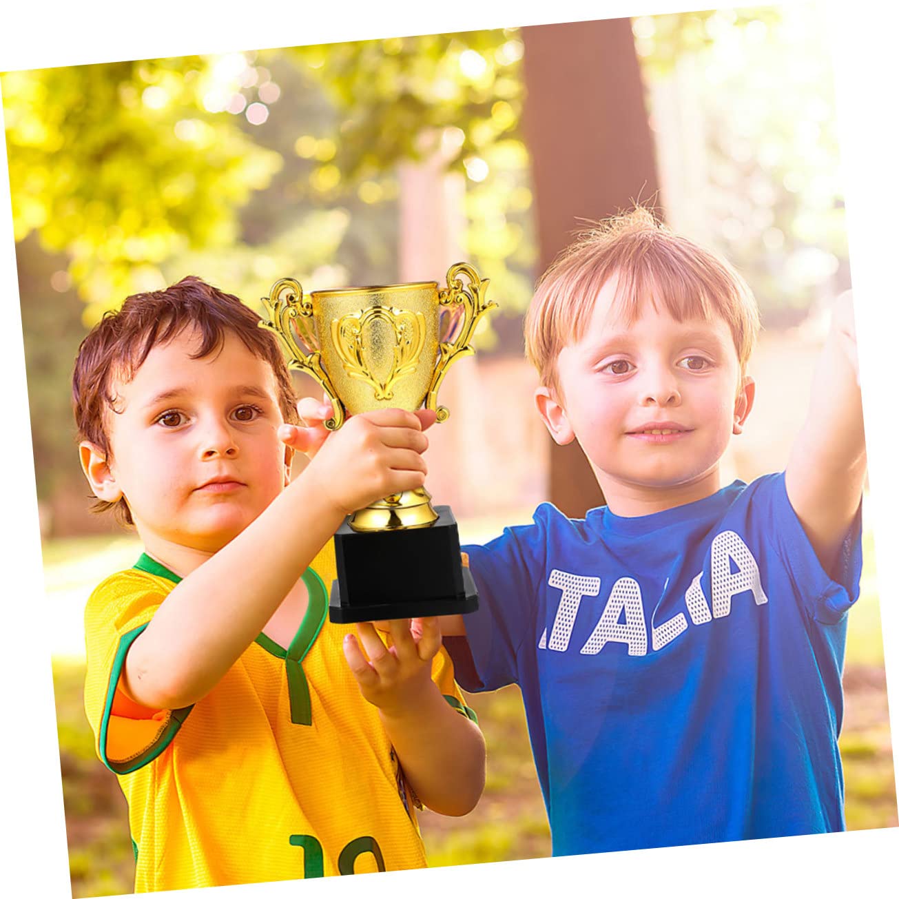 GOOHOCHY 10-Pack Reusable Plastic Trophy Reward Toys - Basketball Themed Classroom Prizes for Kids | Perfect for School Awards, Sports Incentives & Children's Party Favors