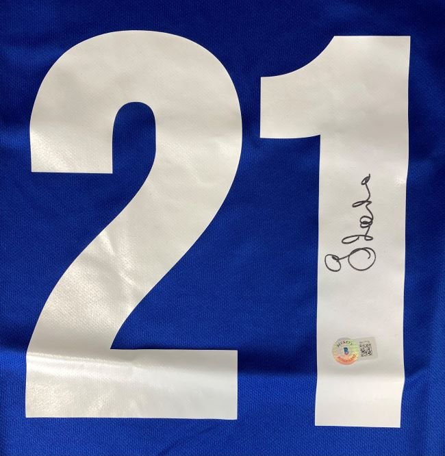 Gianfranco Zola Autographed Italy National Team Nike Soccer Jersey - Authentic Signed Football Shirt for Collectors & Fans - Perfect for Display, Gifts & Memorabilia Collections
