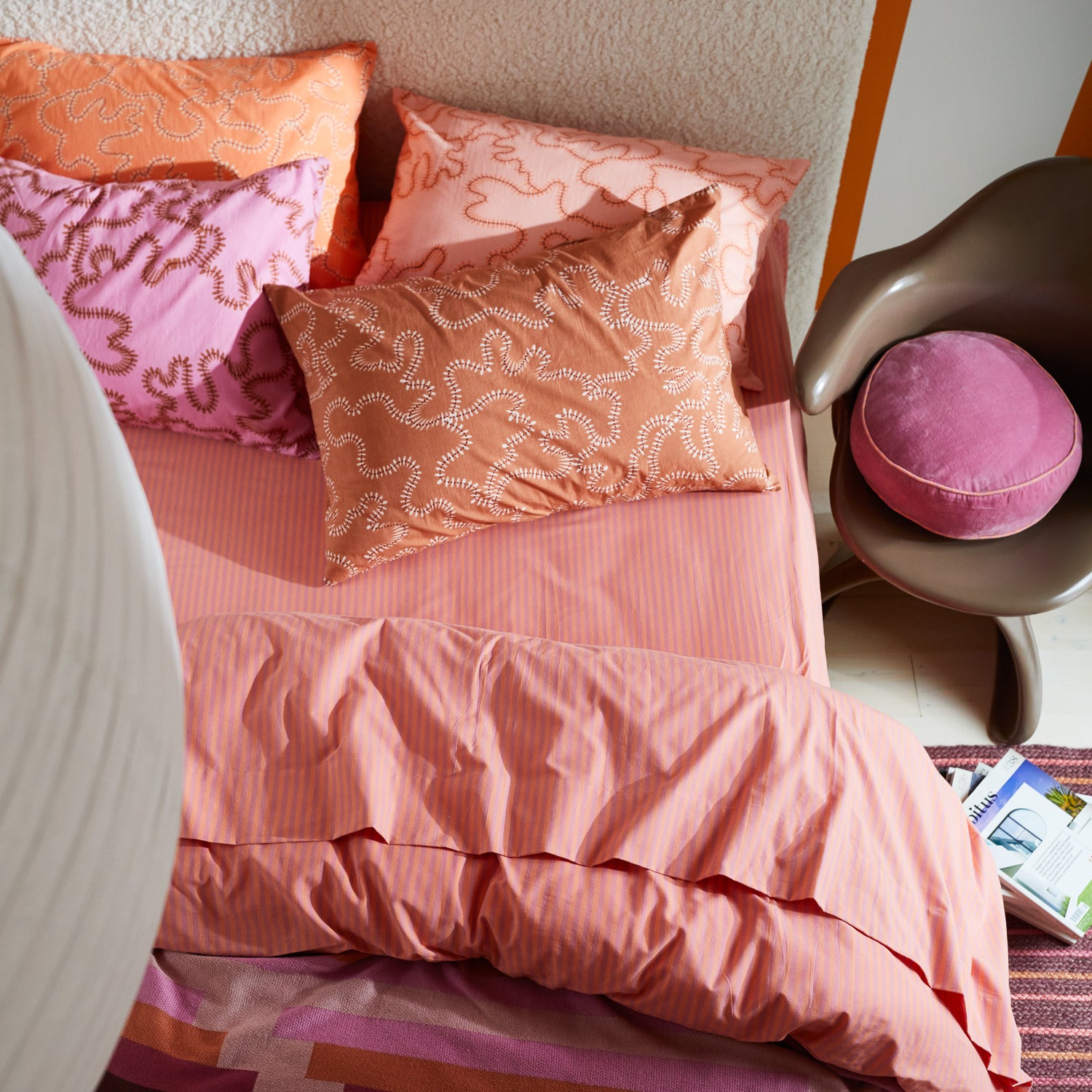 Bundi Cotton Sheets - Soft & Breathable 100% Cotton Bedding Set, Rosewater Pink - Perfect for Cozy Bedrooms & Guest Rooms