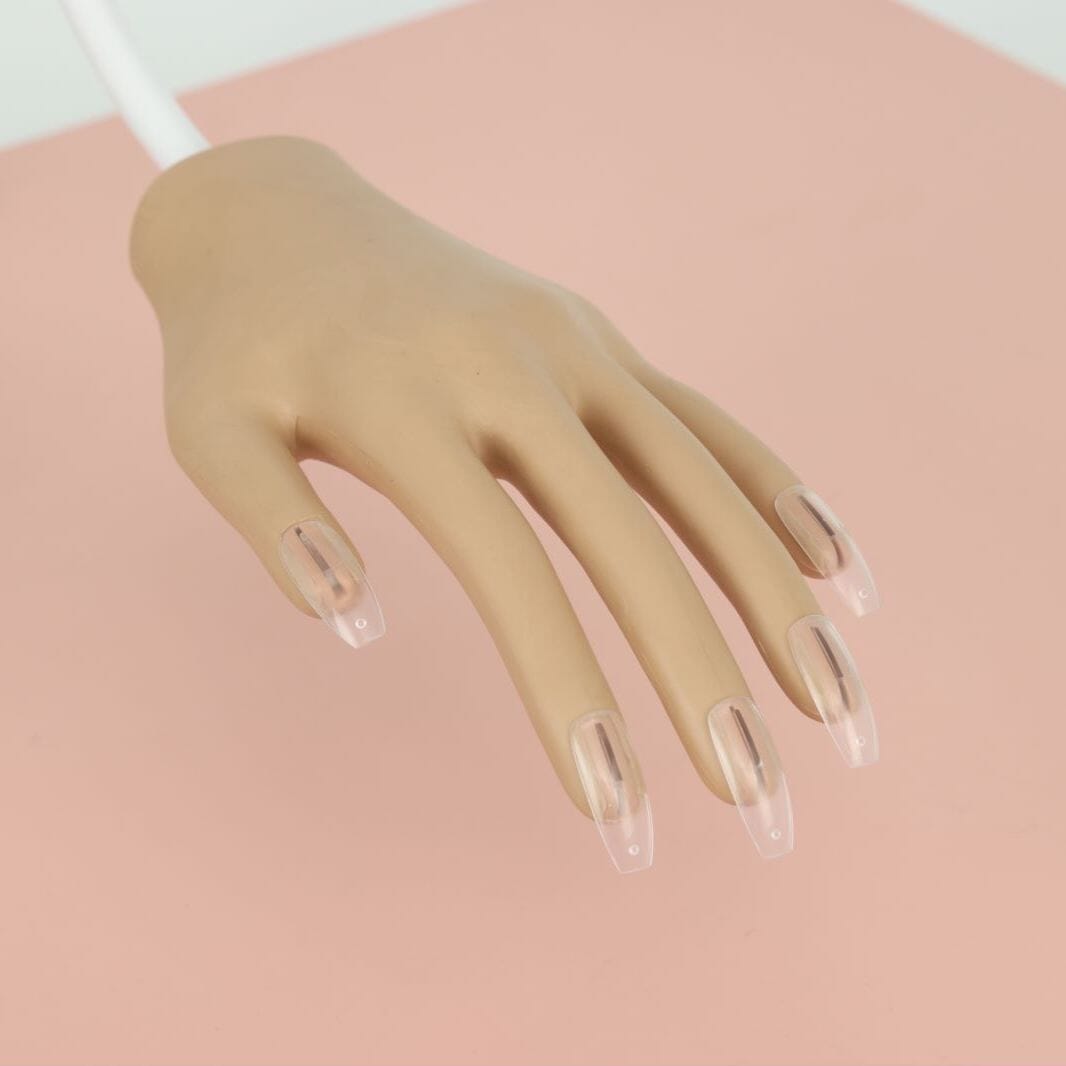 Professional Nail Training Practice Hand Model - Artificial Manicure Training Hand for Beginners & Students - Perfect for Nail Art, Acrylic, Gel Polish Practice at Home or Salon