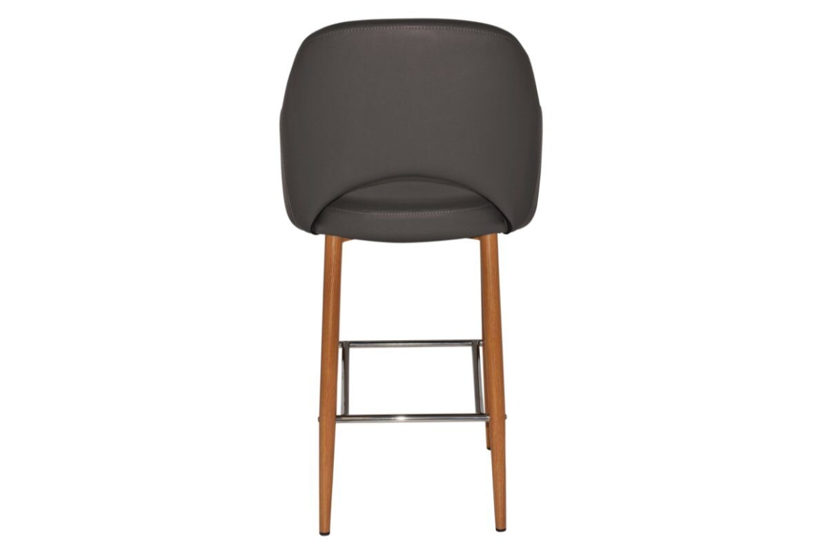EZ Hospitality Avalon Stool with Arms - Light Oak Finish - 750mm Seat Height - Perfect for Kitchen Islands, Bars & Commercial Settings