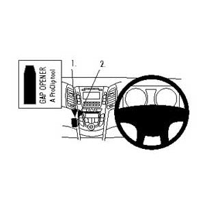 ClicOn No Holes Angled Dash Mount for Hyundai i30 (2012-2016) - Secure Phone Holder for Safe Driving & GPS Navigation