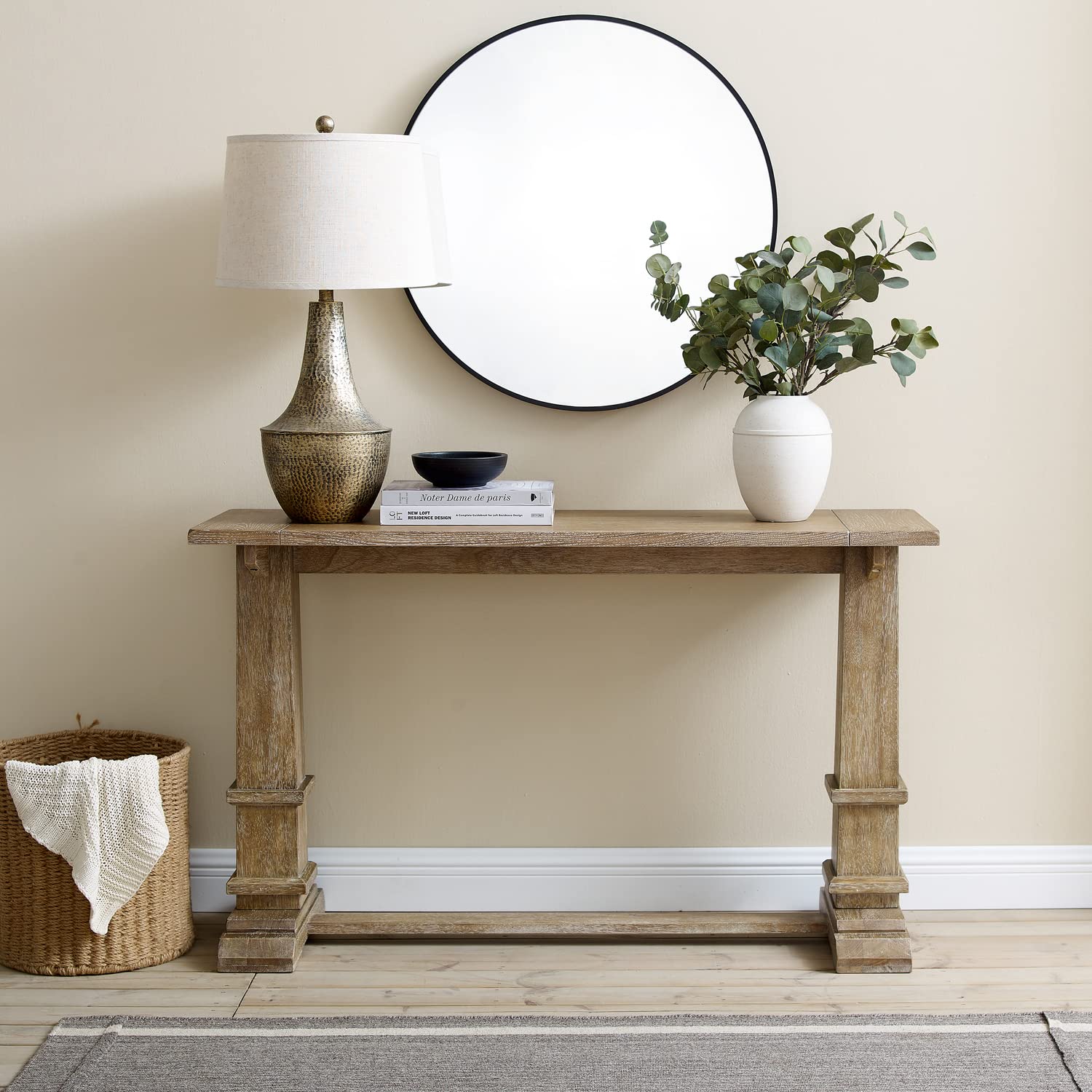 Rustic Brown Southwestern Style Sofa Console Table - 30.25