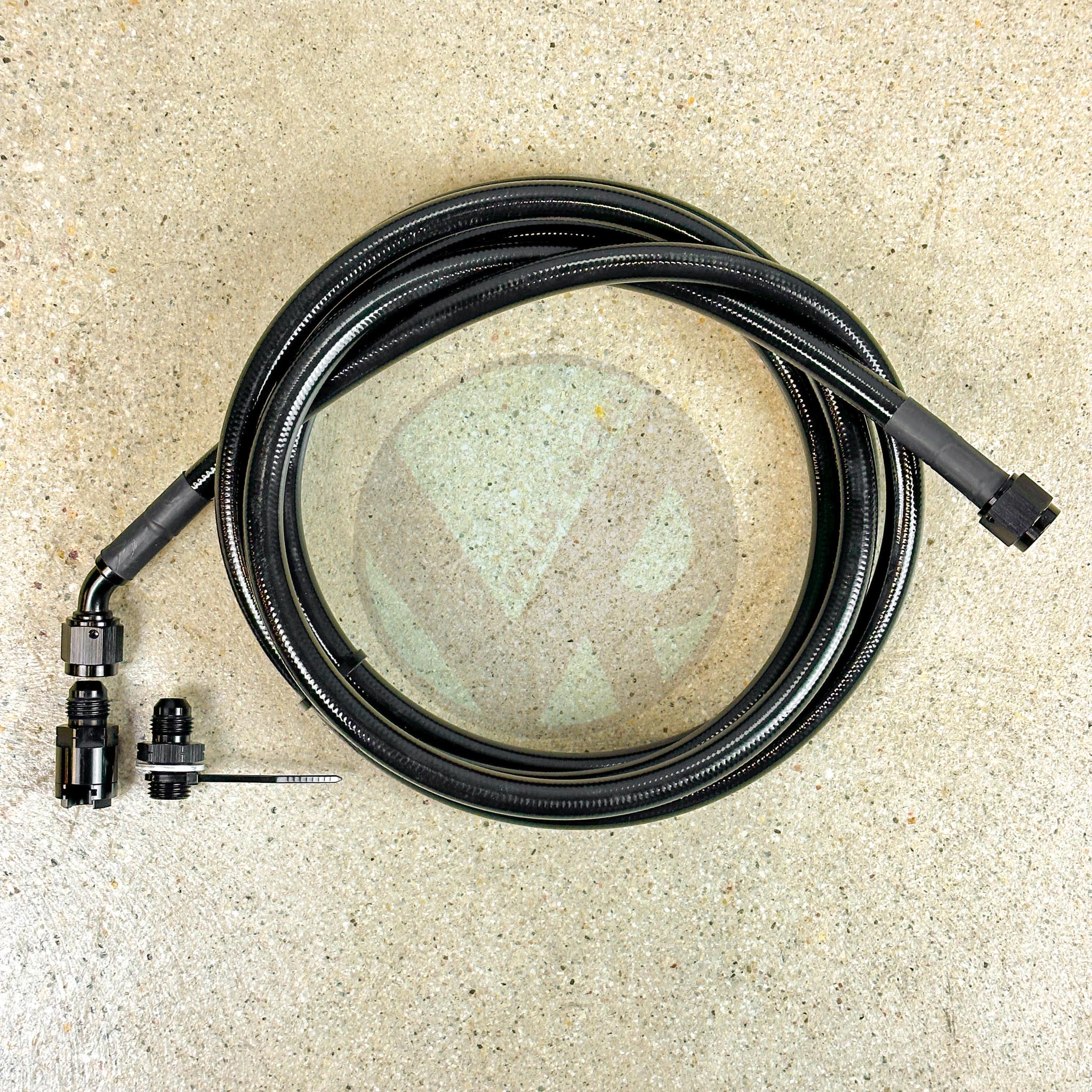 96-01 Acura Integra Black Stainless Steel Fuel Feed Line Replacement - High Performance Fuel Line for Racing, Street Driving & Engine Upgrades