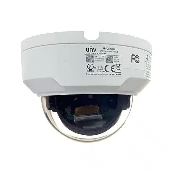 Uniview IPC324SR3 DSF28KM 4MP HD Vandal-Resistant IR Fixed Dome Security Camera with 2.8mm Lens - Ideal for Indoor/Outdoor Surveillance, Home & Business Security Monitoring