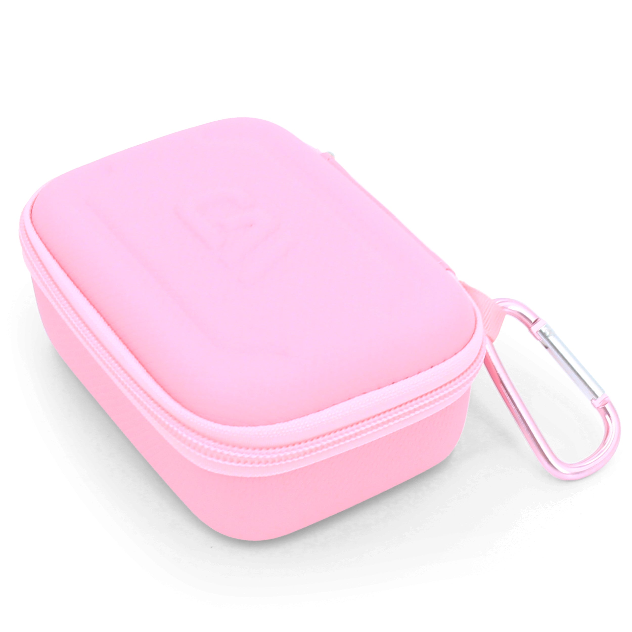 CASEMATIX Protective Carry Case for Moonbird & Moonbuddy Meditation Device - Compatible with Breathing Trainer, USB C Cable Accessories (Pink) - Perfect for Travel, Yoga & Stress Relief Sessions