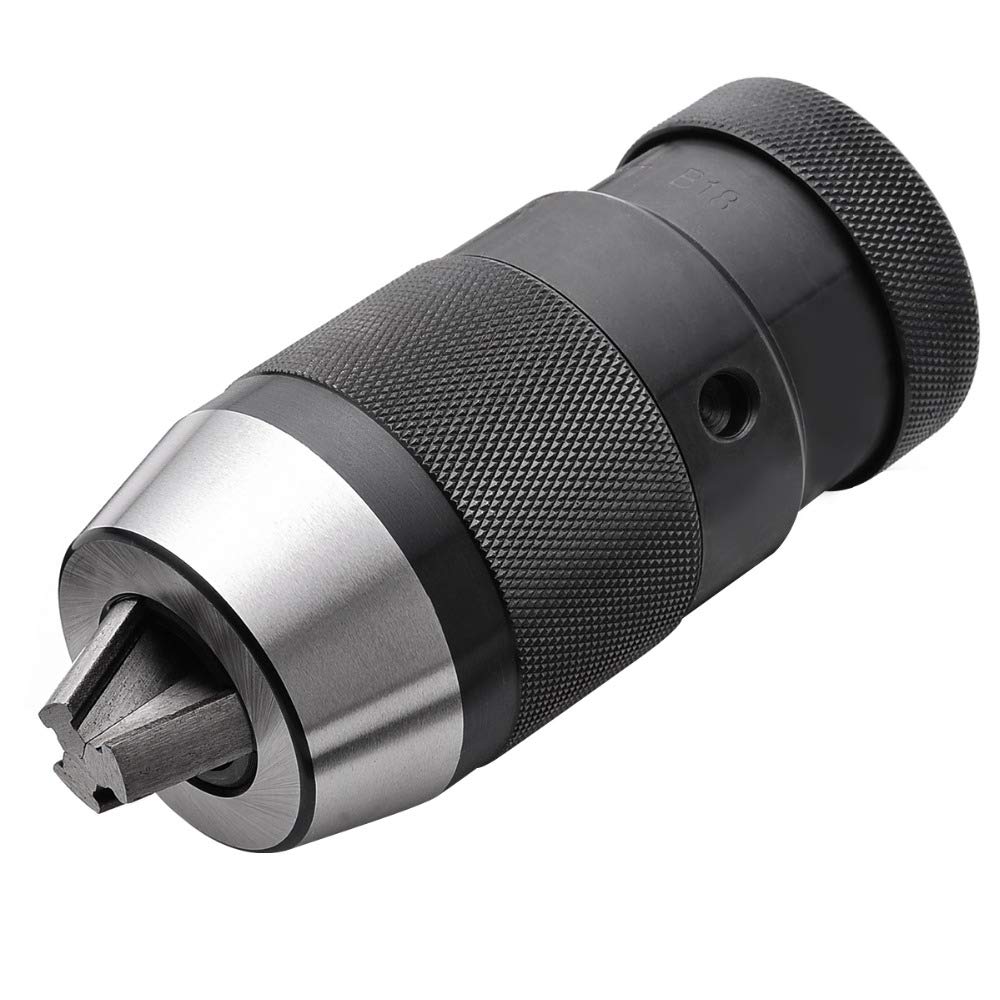 Heavy Duty Keyless Drill Chuck for CNC Lathe & Milling Machine - Self-Tightening Replacement Chuck with Adaptor - Perfect for Metalworking, Woodworking, and Precision Drilling Operations