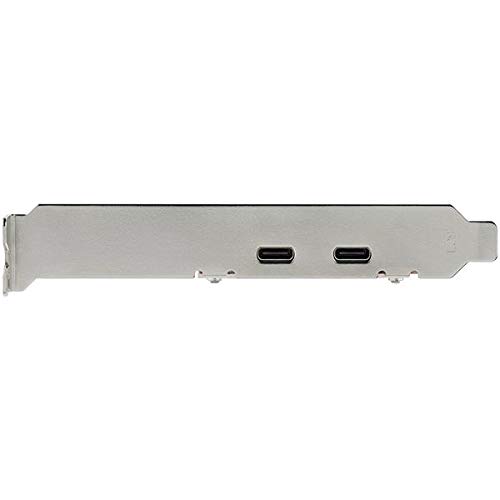 StarTech PCIe USB 3.1 Expansion Card with 2X USB-C Ports - 10Gbps SuperSpeed+ (ASM3142 Chipset) - PCI Express Gen 3 x4 - Compact 0.7