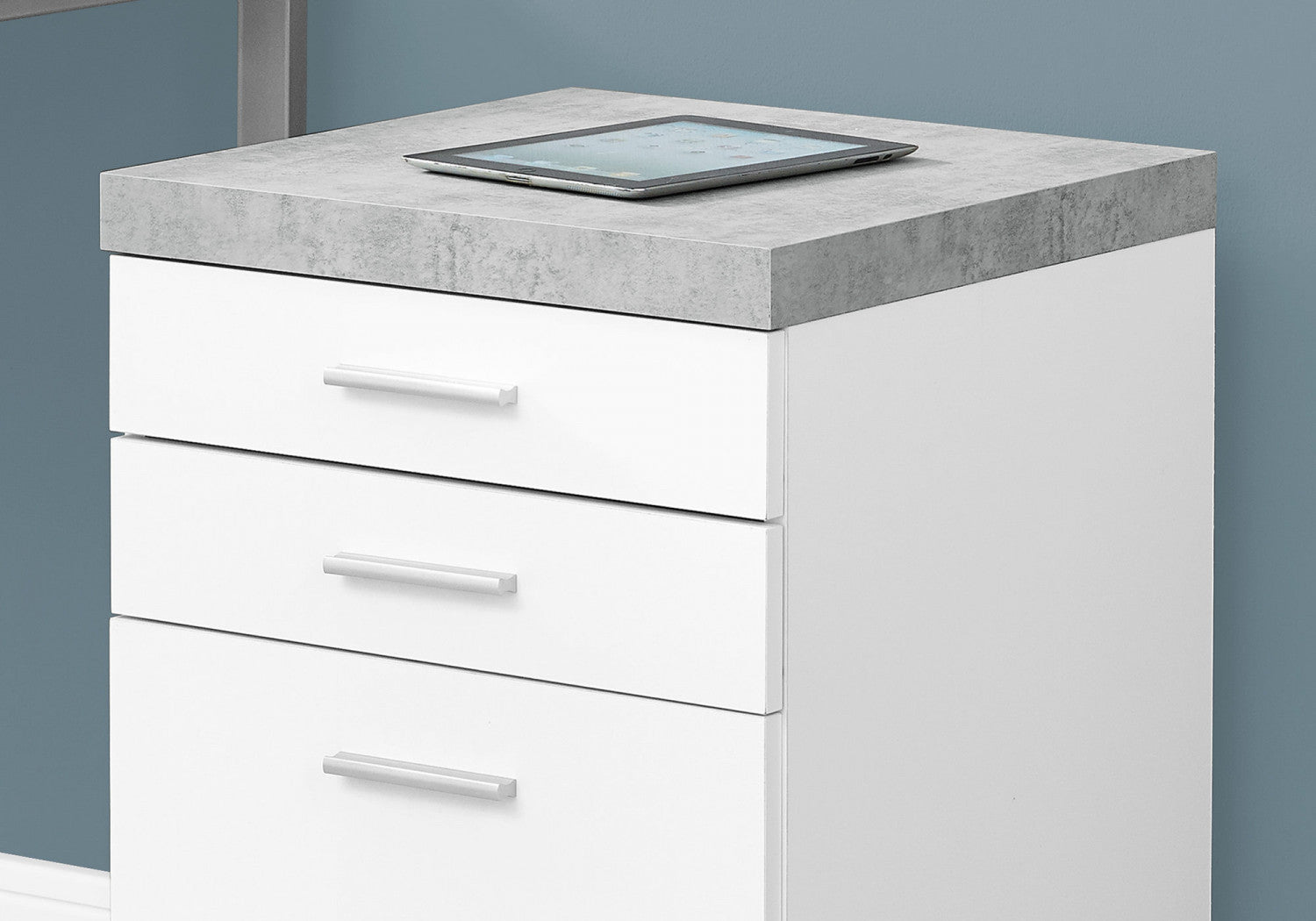 Solvi White 2-Drawer Filing Cabinet - Letter Size, Home Office Organization, Document Storage for Files & Folders - Perfect for Home, Office, or School Use