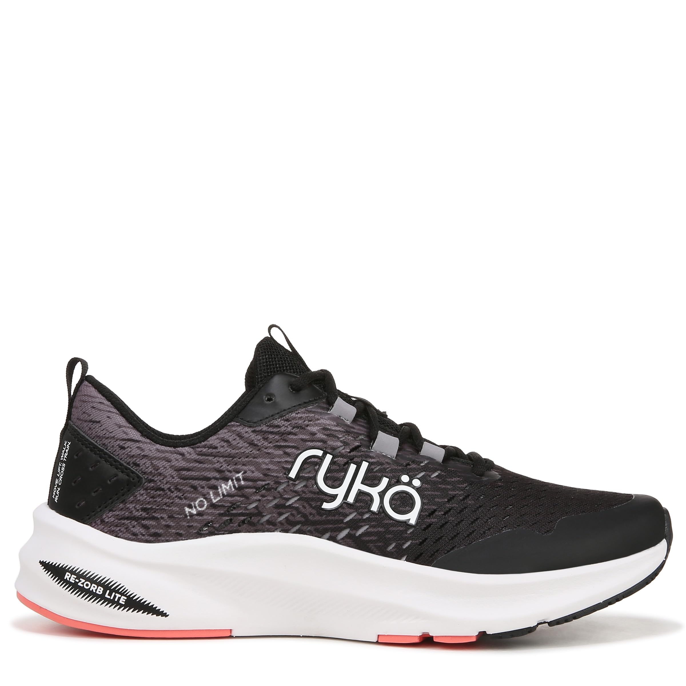 Ryka Women's No Limit Sneaker - Lightweight Walking Shoes for Women with Cushioned Support - Perfect for Gym, Running & Everyday Wear