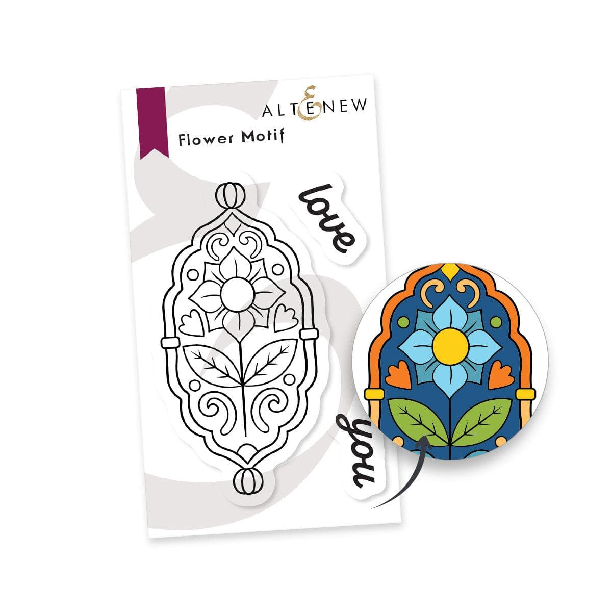 Floral Motif Rubber Stamp Set for DIY Scrapbooking, Card Making & Handmade Crafts - Perfect for Wedding Invitations, Gift Wrapping & Journaling